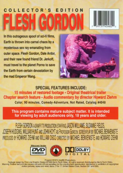 Flesh Gordon Badass MoviesBuy DVD or Download